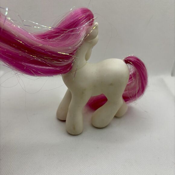 My Little Pony Star Swirl G3 2002 White Pink Tinsel Hair Sparkle Hasbro MLP - Picture 2 of 5